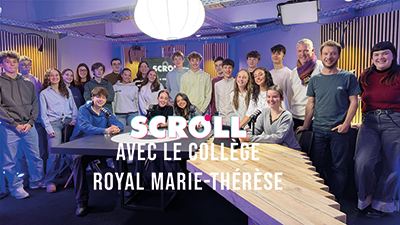 Scroll avec le collège royal Marie-Thérèse
